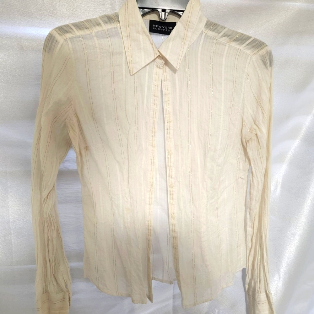 New York & Company Button-Down Shirt